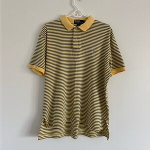 Polo by Ralph Lauren Yellow and Black Striped Polo Shirt